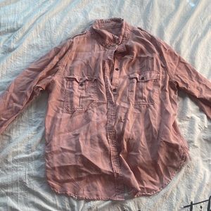 Pink button down